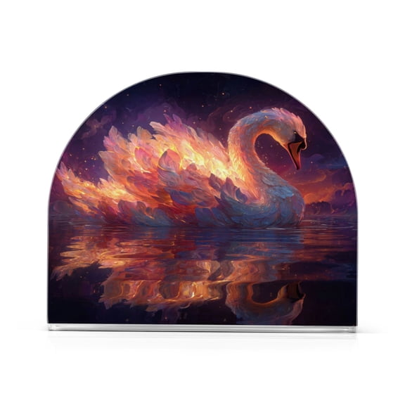 Napkin Holder for Table Kitchen Paper Tissue Organization Standing Paper Napkin Storage A Beautiful Swan