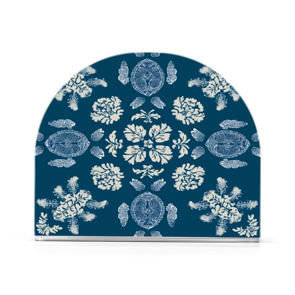 Napkin Holder for Table Kitchen Paper Tissue Organization Standing Paper Napkin Storage Abstract Turtle Pattern
