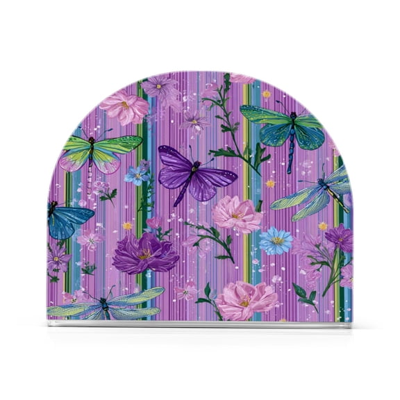 Napkin Holder for Table Kitchen Paper Tissue Organization Standing Paper Napkin Storage Beautiful Detailed Pattern
