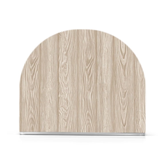 Napkin Holder for Table Kitchen Paper Tissue Organization Standing Paper Napkin Storage Beige Wood Grain Pattern