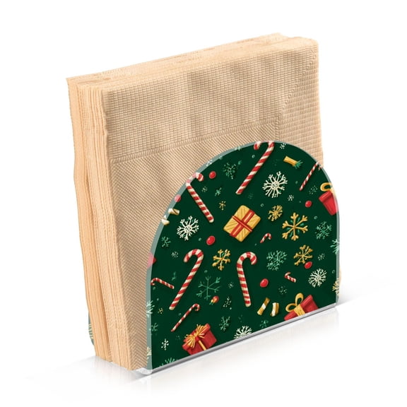 Napkin Holder for Table Kitchen Paper Tissue Organization Standing Paper Napkin Storage Christmas-themed Elementsl