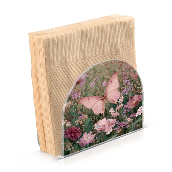 Napkin Holder for Table Kitchen Paper Tissue Organization Standing Paper Napkin Storage Delicate Butterfly