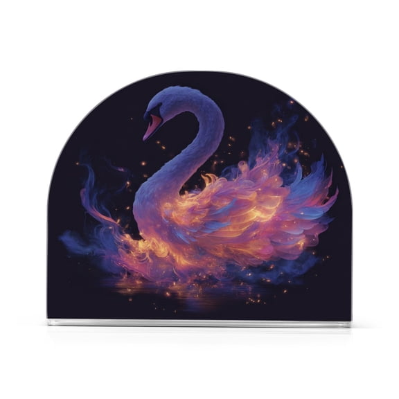 Napkin Holder for Table Kitchen Paper Tissue Organization Standing Paper Napkin Storage Elegant Swan