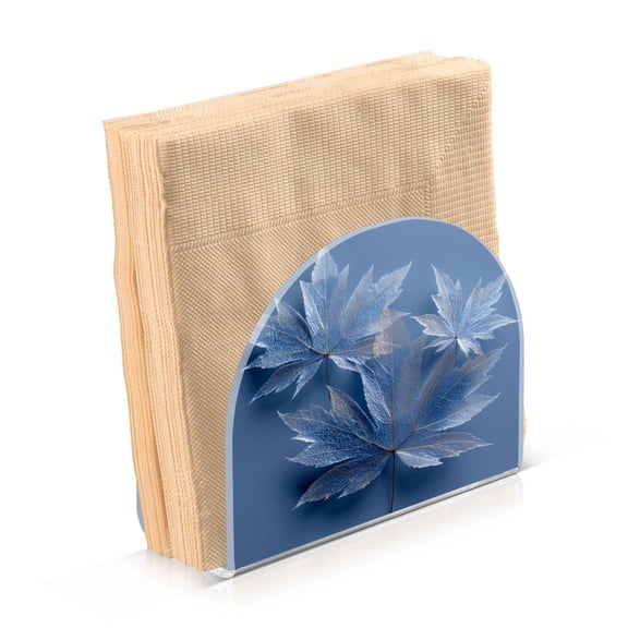 Napkin Holder for Table Kitchen Paper Tissue Organization Standing Paper Napkin Storage Glass Mapleleaves