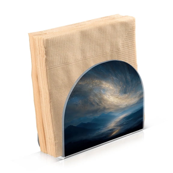 Napkin Holder for Table Kitchen Paper Tissue Organization Standing Paper Napkin Storage Golden Nebula