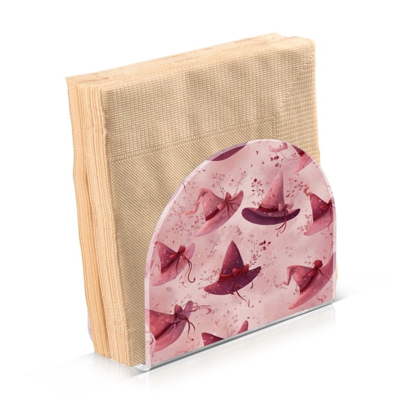 Napkin Holder for Table Kitchen Paper Tissue Organization Standing Paper Napkin Storage Hats with Delicate Bows