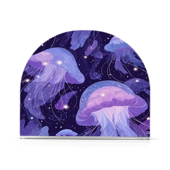 Napkin Holder for Table Kitchen Paper Tissue Organization Standing Paper Napkin Storage Jellyfish in Space
