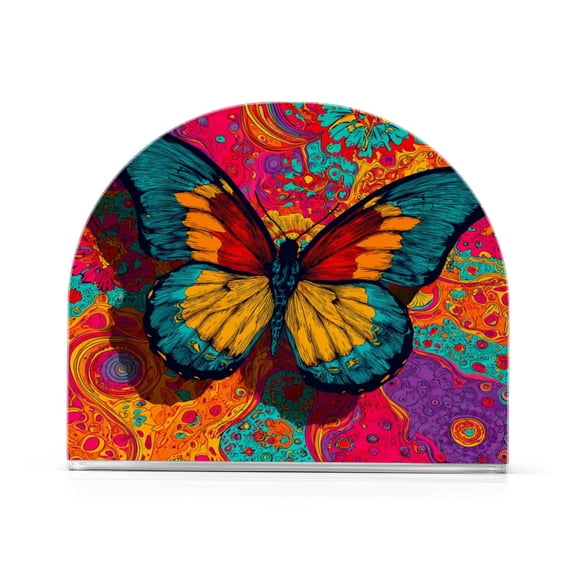 Napkin Holder for Table Kitchen Paper Tissue Organization Standing Paper Napkin Storage Large and Beautiful Butterfly