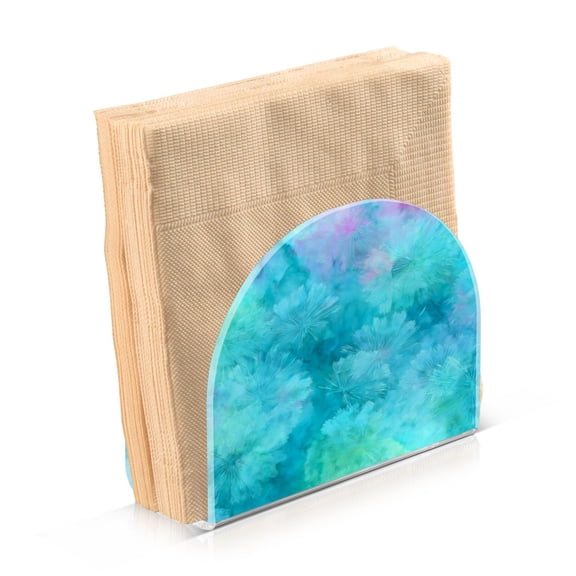 Napkin Holder for Table Kitchen Paper Tissue Organization Standing Paper Napkin Storage Pastel Blue Dandelions
