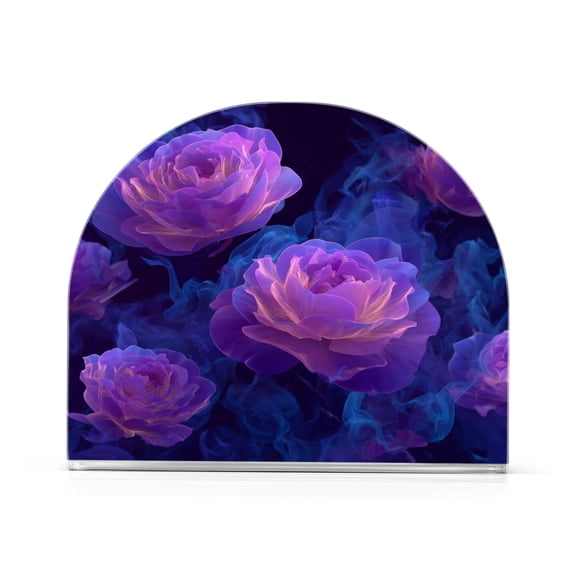 Napkin Holder for Table Kitchen Paper Tissue Organization Standing Paper Napkin Storage Purple Rose
