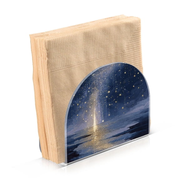 Napkin Holder for Table Kitchen Paper Tissue Organization Standing Paper Napkin Storage Sky Full Of Shooting Stars