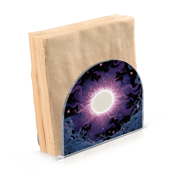 Napkin Holder for Table Kitchen Paper Tissue Organization Standing Paper Napkin Storage Solar Vortex