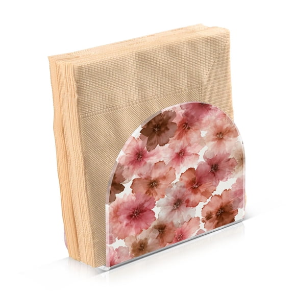 Napkin Holder for Table Kitchen Paper Tissue Organization Standing Paper Napkin Storage Tie-dye Flowers Pattern