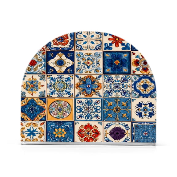 Napkin Holder for Table Kitchen Paper Tissue Organization Standing Paper Napkin Storage Various Brightly Colored Shapes