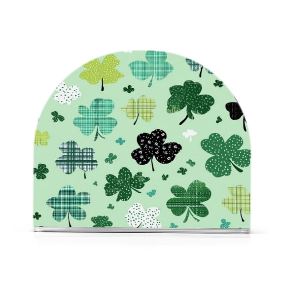 Napkin Holder for Table Kitchen Paper Tissue Organization Standing Paper Napkin Storage Various Patterns Shamrocks
