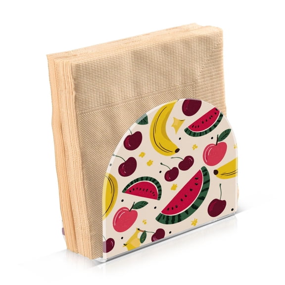 Napkin Holder for Table Kitchen Paper Tissue Organization Standing Paper Napkin Storage Watermelon and Cherries