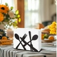thumbnail image 1 of Napkin Holders for Paper Napkins Dispenser Cute Kitchen Napkin Holder for Table Home Small Napking Holder Coffee Filter Paper Holder Tissue Dispenser (Spoon and Fork ), 1 of 6