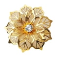 thumbnail image 1 of Napkin Ring Stainless Steel Gold Flower Shiny Rhinestone Decor For Wedding Dinner Party Table Decoration 1 Pack, 1 of 4