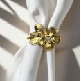 thumbnail image 1 of Napkin Rings Holder Set of 6 for Kitchen Dining Coffee Table in Bee Design Al Fresco for Dinner Party Cocktail Wedding Easter Holiday Birthday Thanksgiving Banquet Housewarming Gift Special Occasions, 1 of 8