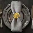 thumbnail image 1 of Gold Napkin Rings Holder in Leaf Design Festive Table Decor Setting and Favor for Thanksgiving Fall Autumn Holiday Wedding Birthday Thanksgiving Banquet Housewarming Gift Set of 12, 1 of 10