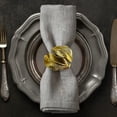 thumbnail image 1 of Gold Napkin Rings Holder in Leaf Design Festive Table Decor Setting and Favor for Thanksgiving Fall Autumn Holiday Wedding Birthday Thanksgiving Banquet Housewarming Gift Set of 16, 1 of 9