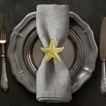 thumbnail image 1 of Gold Napkin Rings Holder in Star Fish Design Festive Table Decor Setting and Favor for Thanksgiving Fall Autumn Holiday Wedding Birthday Thanksgiving Banquet Housewarming Gift Set of 12, 1 of 9