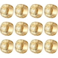 thumbnail image 1 of Napkin Rings - Round Napkin Holder Rings for Dinning Table Parties Weddings Family Gather- Holiday Banquet Christmas Dinner Serviette Buckles Decor(12 Set Gold), 1 of 7