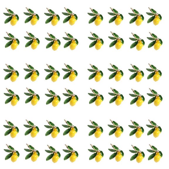 Napkin Rings Set of 48,Lemon Wedding Napkin Holder Gold Napkin Buckle for Table Decor Parties Holiday Family Gathering