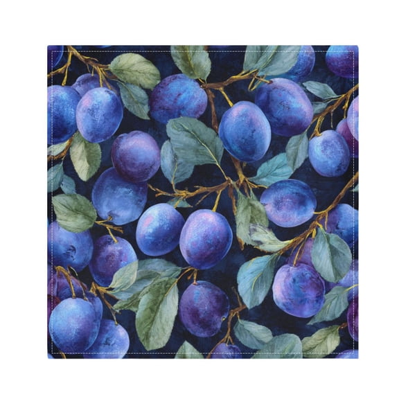 Napkin Satin Napkin 20*20 Inchx1 Kitchen Towel Dinner Plate Towel Decorative Towel Napkin Tea Towel Suitable For Kitchen Table Deep Blue Plum