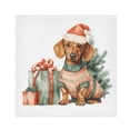 thumbnail image 1 of Napkin Satin Napkin 20*20 Inchx1 Kitchen Towel Dinner Plate Towel Decorative Towel Napkin Tea Towel Suitable For Kitchen Table Cartoon Christmas Puppy, 1 of 8