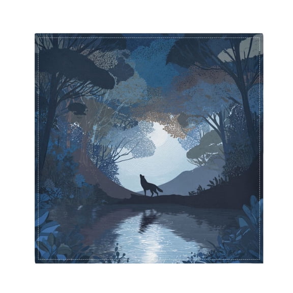 Napkin Satin Napkin 20*20 Inchx1 Kitchen Towel Dinner Plate Towel Decorative Towel Napkin Tea Towel Suitable For Kitchen Table Flat Vector Animal Silhouette