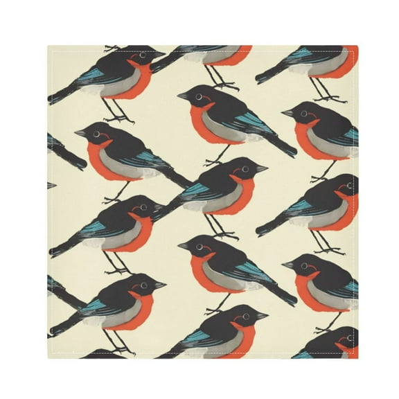 Napkin Satin Napkin 20*20Inchx1 Kitchen Towel Dinner Plate Towel Decorative Towel Napkin Tea Towel Suitable For Kitchen Table Black Magpie