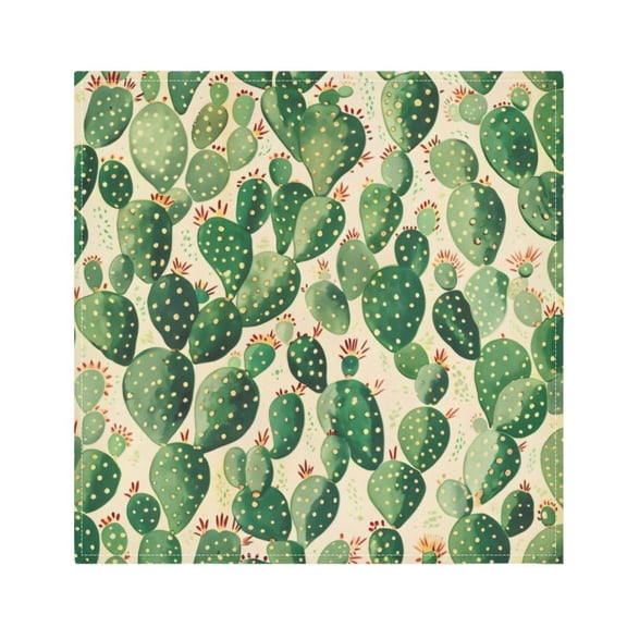 Napkin Satin Napkin 20*20Inchx1 Kitchen Towel Dinner Plate Towel Decorative Towel Napkin Tea Towel Suitable For Kitchen Table Cactus Seamless