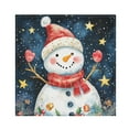 thumbnail image 1 of Napkin Satin Napkin 20*20Inchx1 Kitchen Towel Dinner Plate Towel Decorative Towel Napkin Tea Towel Suitable For Kitchen Table Shawl Cute Snowman, 1 of 8