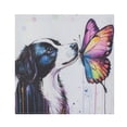 thumbnail image 1 of Napkin Satin Napkin 20*20Inchx4 Kitchen Towel Dinner Plate Towel Decorative Towel Napkin Tea Towel Suitable For Kitchen Table Dog and Butterfly, 1 of 8