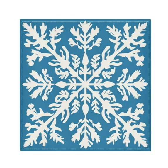 Napkin Satin Napkin 20*20Inchx6 Kitchen Towel Dinner Plate Towel Decorative Towel Napkin Tea Towel Suitable For Kitchen Table Beautiful Snowflakes3