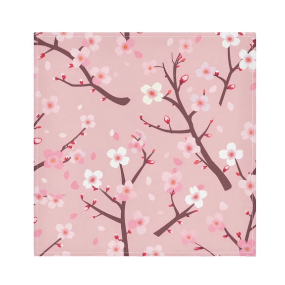 Napkin Satin Napkin 20*20Inchx6 Kitchen Towel Dinner Plate Towel Decorative Towel Napkin Tea Towel Suitable For Kitchen Table Pink Plum