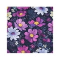 thumbnail image 1 of Napkin Satin Napkin 20*20Inchx6 Kitchen Towel Dinner Plate Towel Decorative Towel Napkin Tea Towel Suitable For Kitchen Table Purple Cartoon Flower, 1 of 8