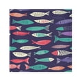 thumbnail image 1 of Napkin Satin Napkin 20*20Inchx6 Kitchen Towel Dinner Plate Towel Decorative Towel Napkin Tea Towel Suitable For Kitchen Table Colorful Cartoon Fish Pattern, 1 of 8