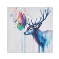 thumbnail image 1 of Napkin Satin Napkin 20*20Inchx6 Kitchen Towel Dinner Plate Towel Decorative Towel Napkin Tea Towel Suitable For Kitchen Table Colorful Deer Butterfly Pattern, 1 of 8