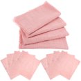 thumbnail image 1 of Napkin Tablecloth 12 Pcs Paper Cloths Linen Napkins for Plate Pink Dinner Party, 1 of 6