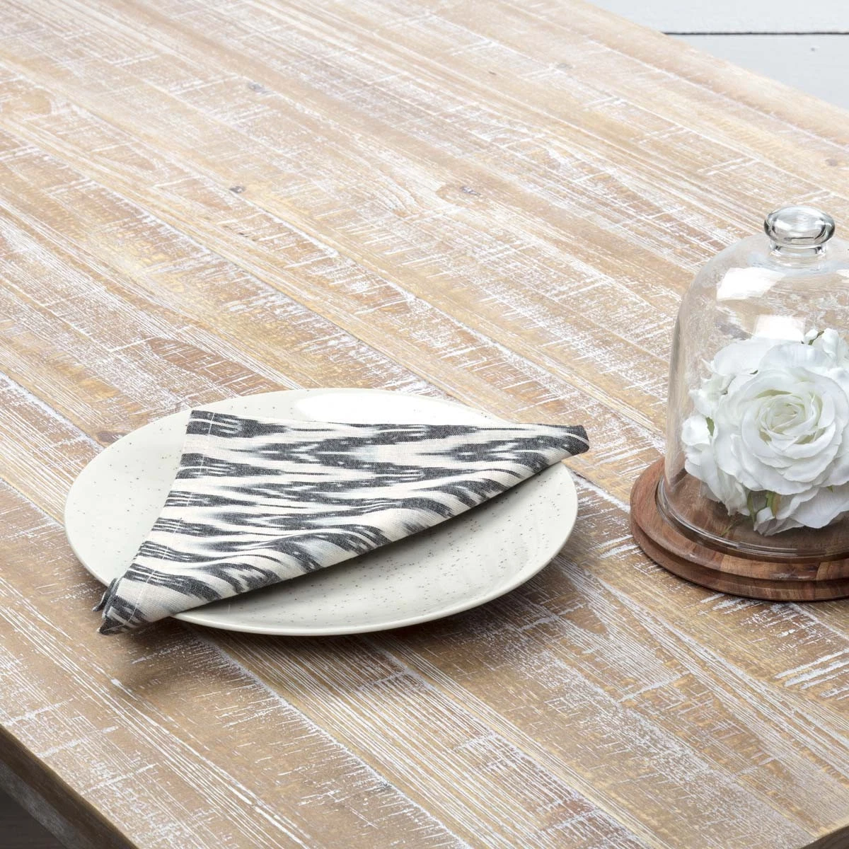 Napkins Alexis Farmhouse 18X18 Set Of 6 Cotton Chevron Kitchen Decor Vhc Brands