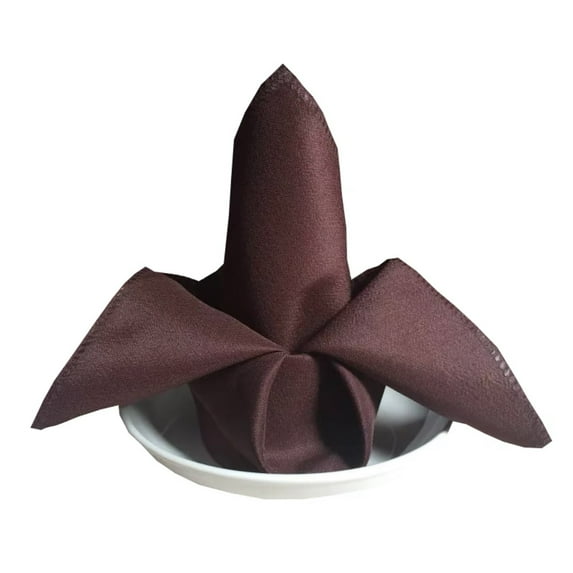 Napkins Cloth Washable, Brown Cloth Napkins, 18.9x18.9Inch Soft Cotton Dinner Napkins Cloth, Rustic Table Napkins, 6Pcs Reusable Table Napkin with Hemmed Edges