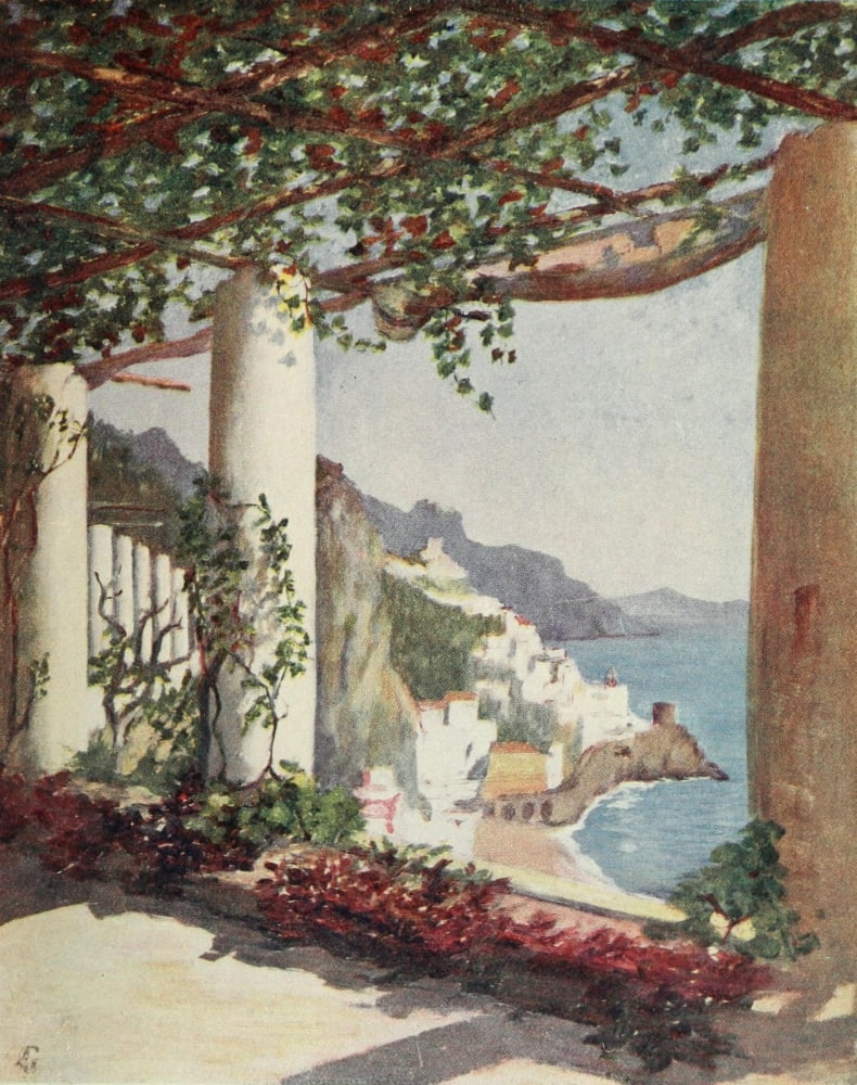 Naples 1904 Amalfi Canvas Art - Augustine Fitzgerald (24 x 36)
