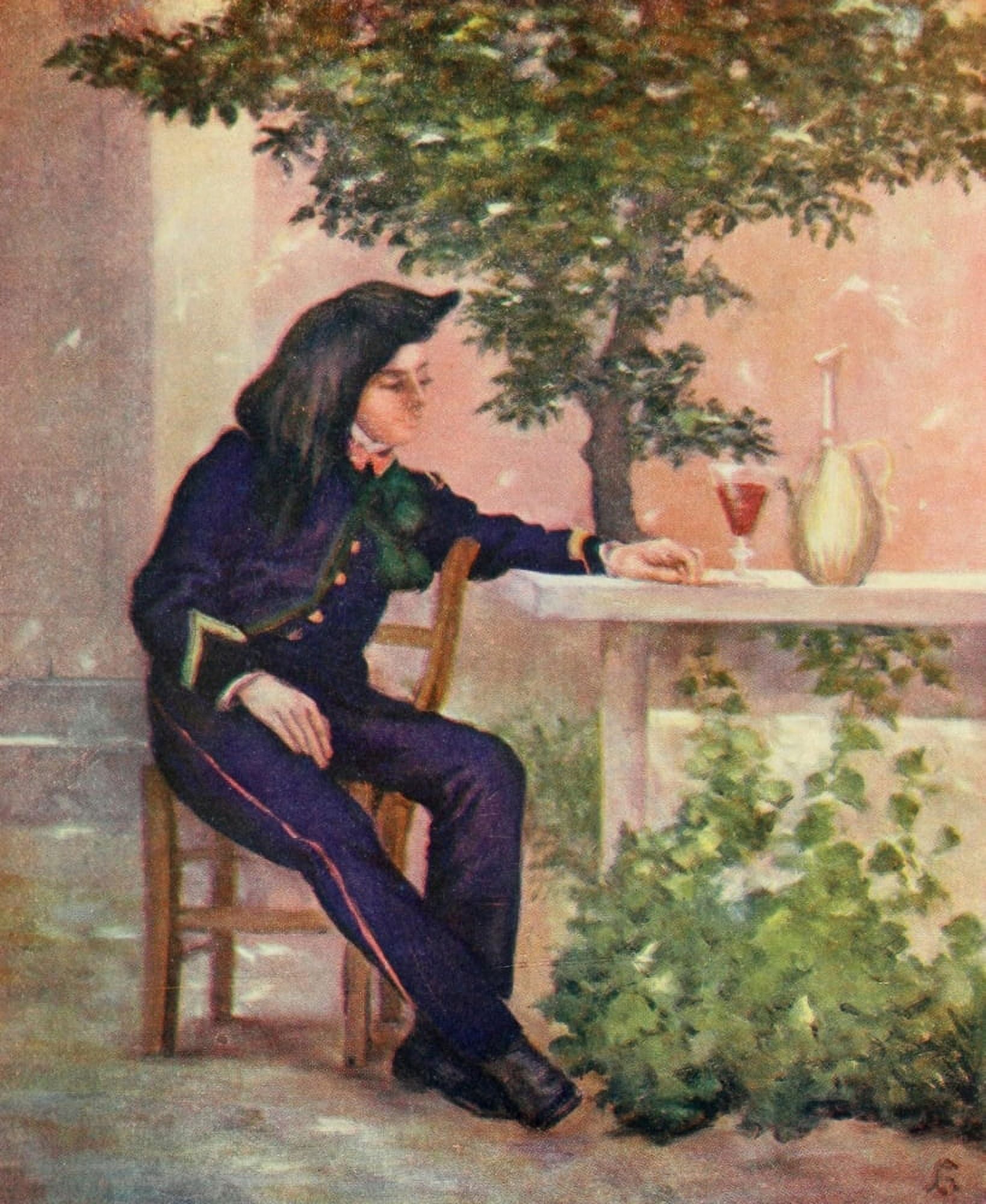 Naples 1904 Corporal of the Bersaglieri Canvas Art - Augustine Fitzgerald (18 x 24)