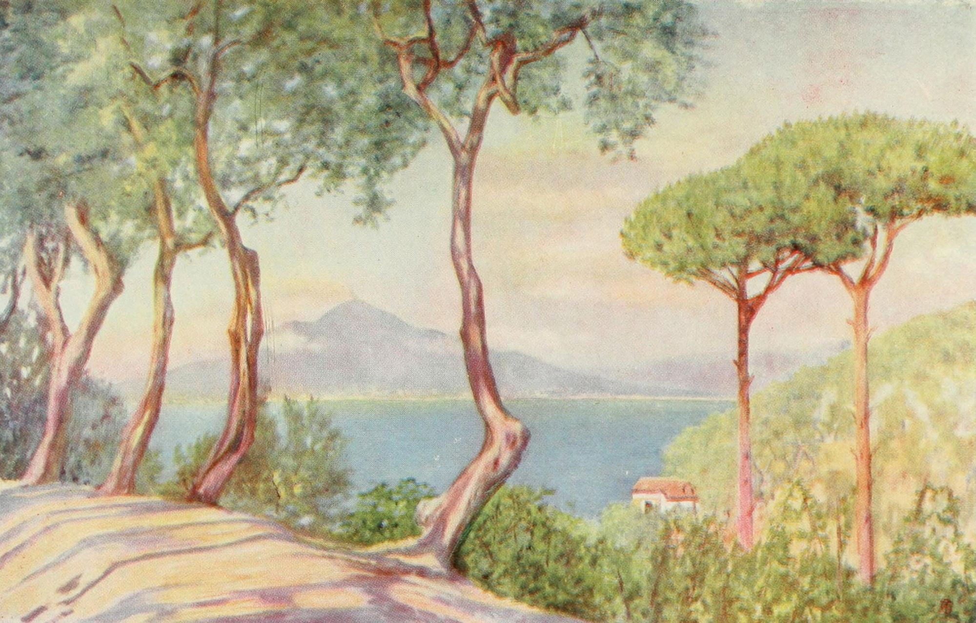 Naples 1904 On the road to Massa Canvas Art - Augustine Fitzgerald (18 x 24)