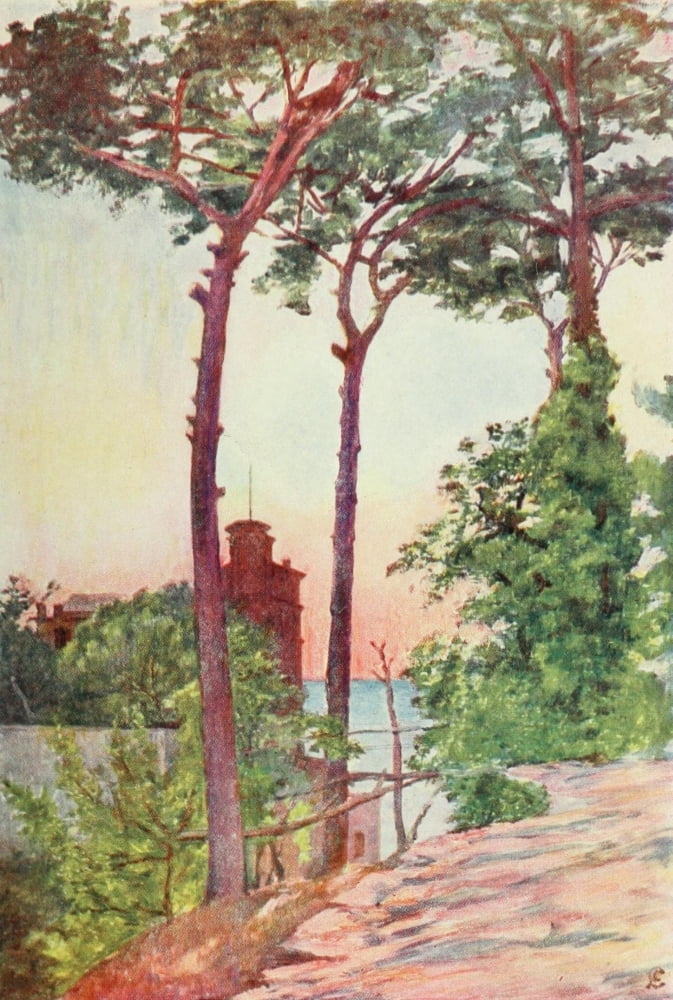 Naples 1904 Villa Crawford Canvas Art - Augustine Fitzgerald (18 x 24)
