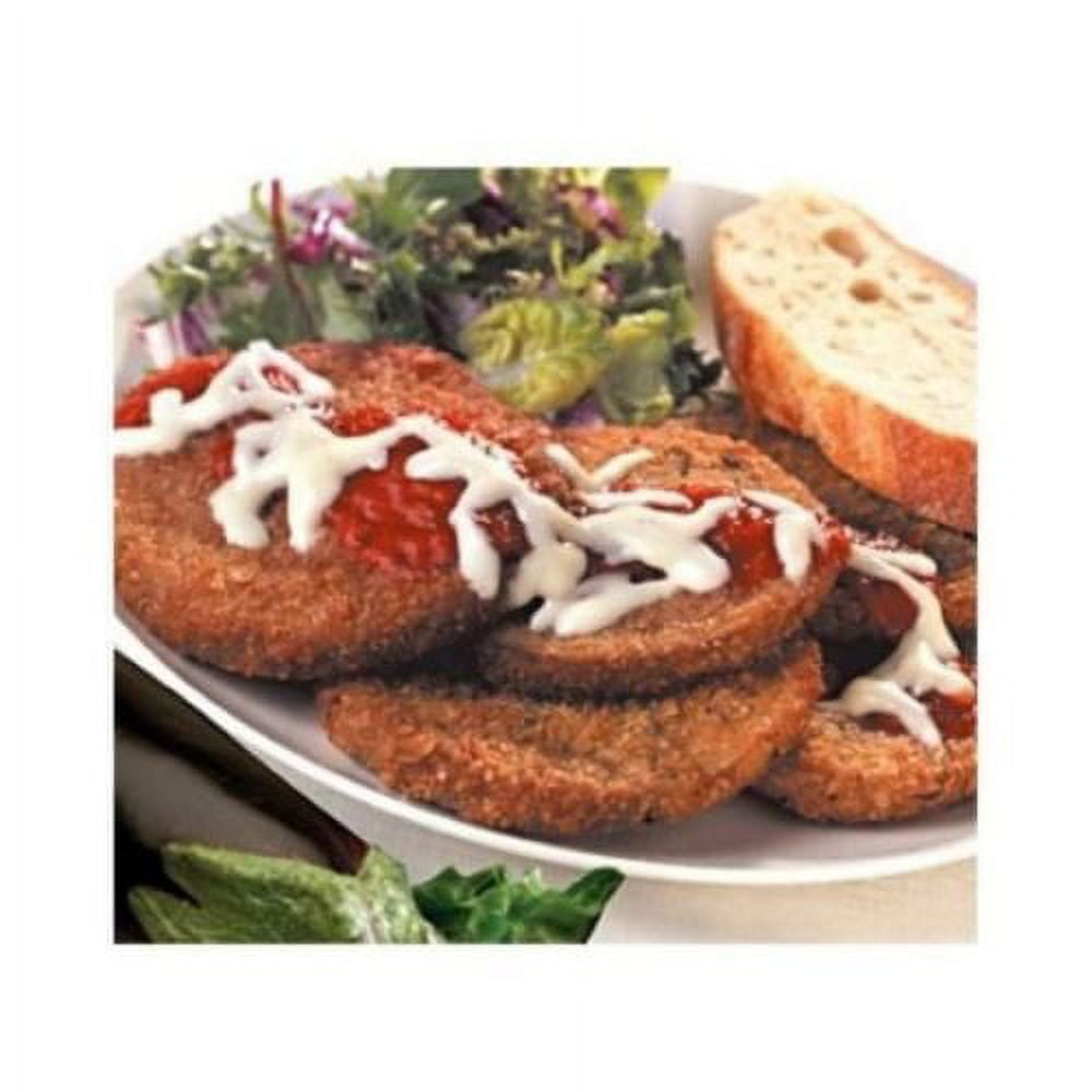 Naples Breaded Peeled Eggplant Cutlet, 5 Pound 2 per case.