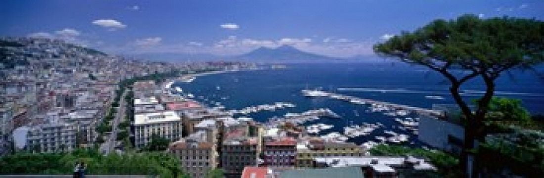 Naples Italy Canvas Art - Panoramic Images (37 x 12)