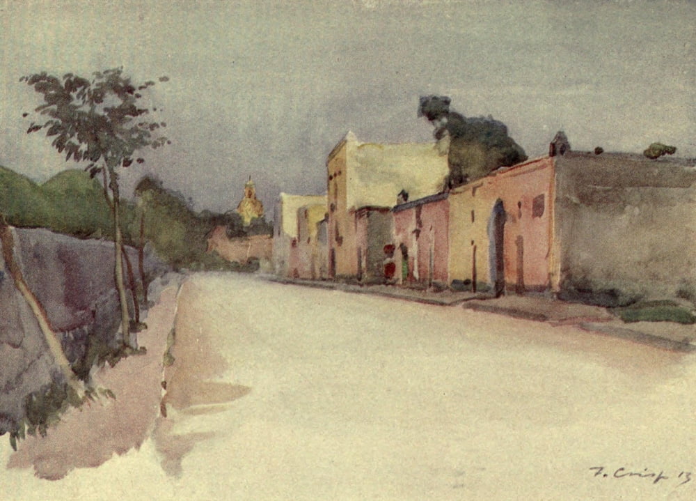 Naples & Southern Italy 1915 Modern Pompeii Canvas Art - Frank Crisp (18 x 24)